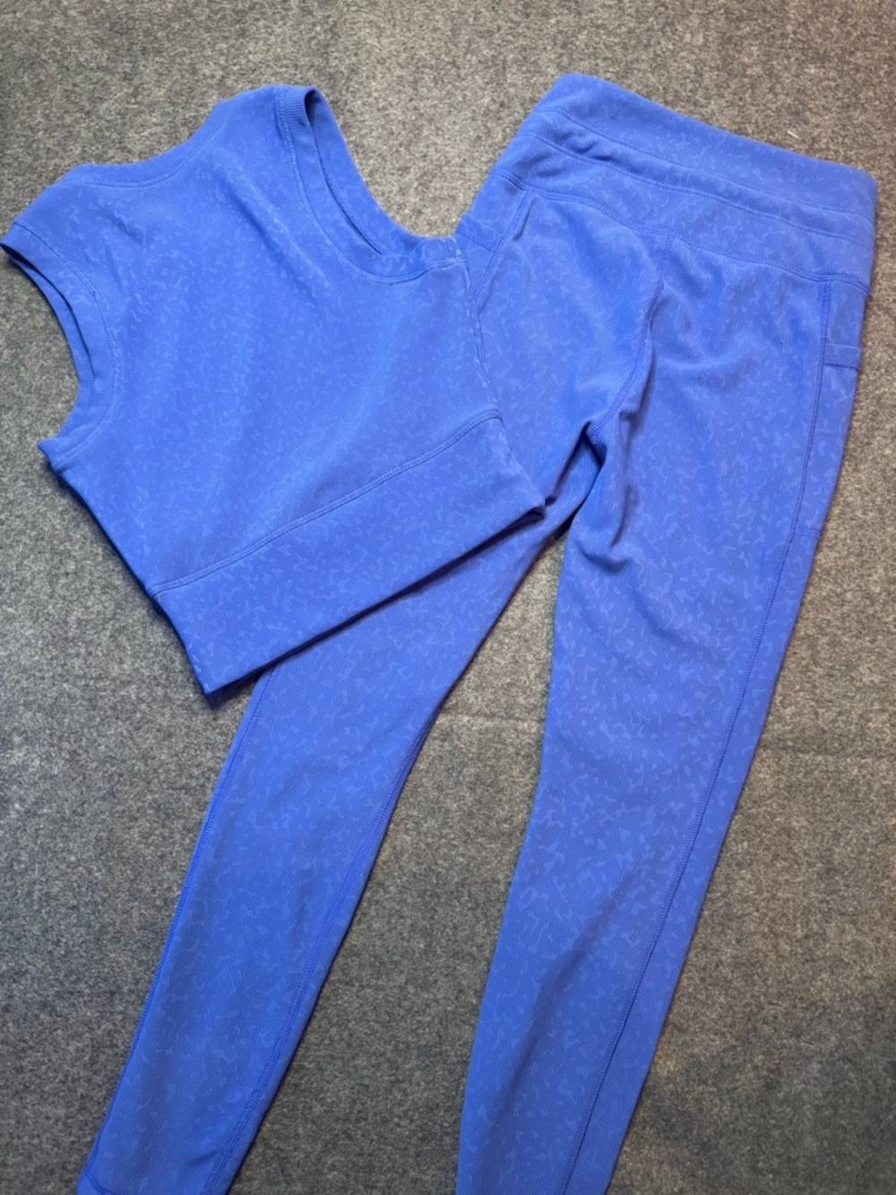 Move Theology Ribbed Electric Blue Set - Picture 2 of 5